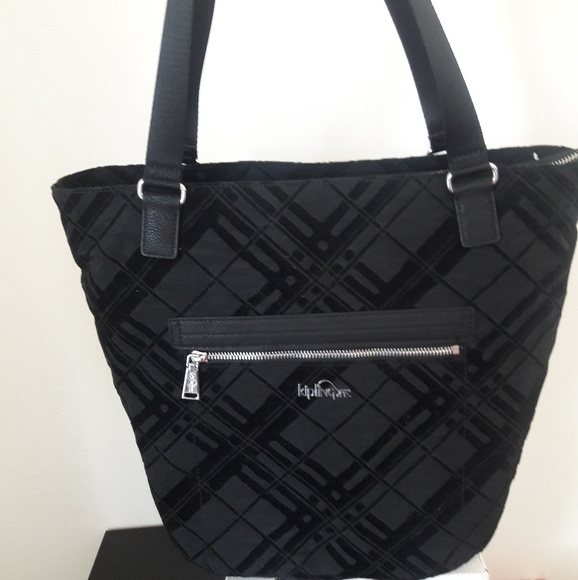 KiplingFabric and suede tote - Picture 1 of 5